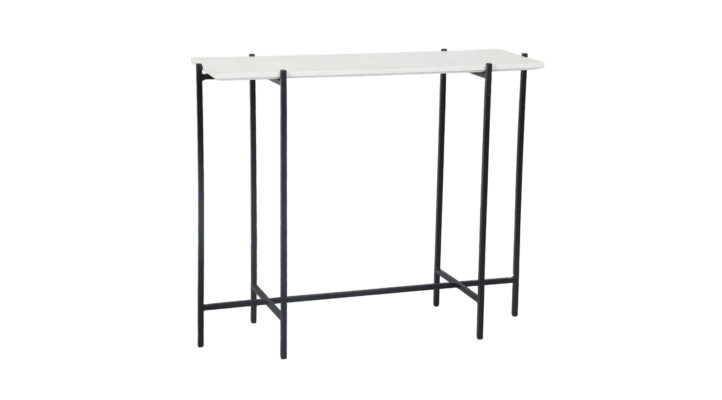 Enver-Console-Table-White-Marble-Black-Base-1
