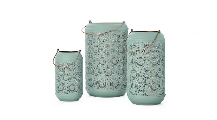 Safir-Medallion-Metal-Seafoam-Cutout-Lanterns-SetofThree-1