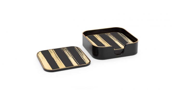 Savoy-Gold-Trim-Round-Coasters-Set-of-Four-Gold-Stripe-1