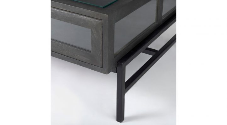 Lyon-48-dark-brown-w-black-metal-base-square-display-coffee-table-10