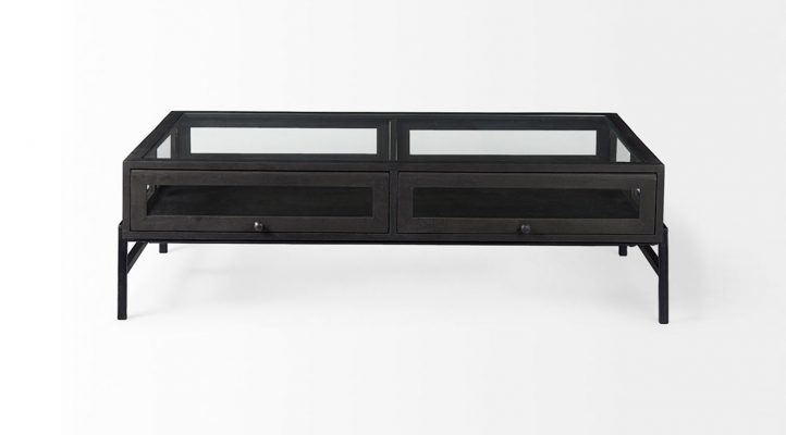 Lyon-48-dark-brown-w-black-metal-base-square-display-coffee-table-4
