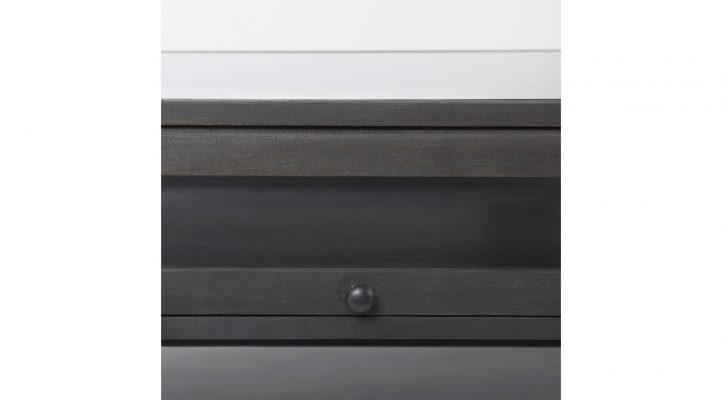 Lyon-48-dark-brown-w-black-metal-base-square-display-coffee-table-6