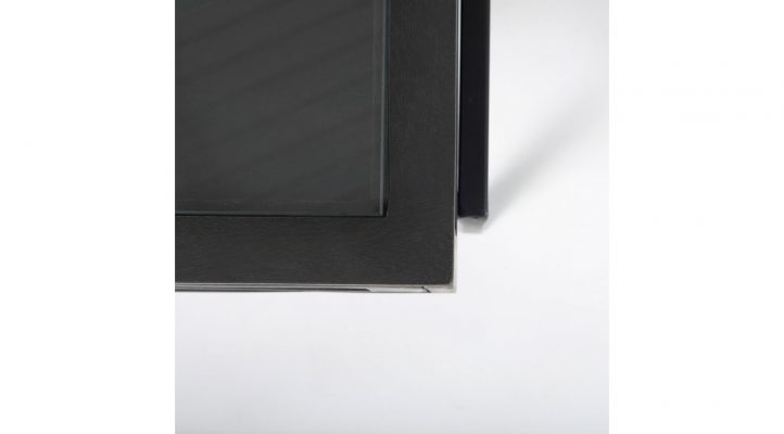 Lyon-48-dark-brown-w-black-metal-base-square-display-coffee-table-9