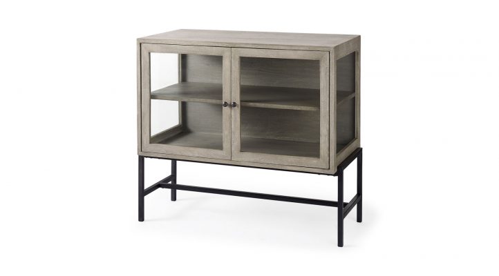 lyon-36lx18wx32h-gray-wood-w-black-metal-base-2-door-accent-cabinet-1