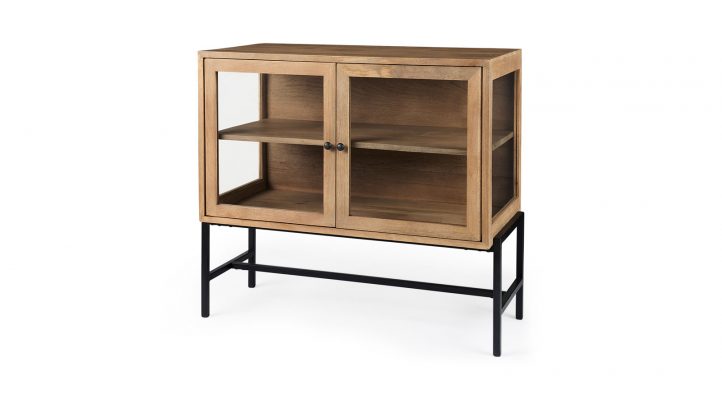 lyon-36lx18wx32h-light-brown-w-black-metal-base-2-door-accent-cabinet-1