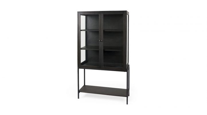 lyon-36lx18wx63h-dark-brown-wood--w-black-metal-base-display-cabinet-1