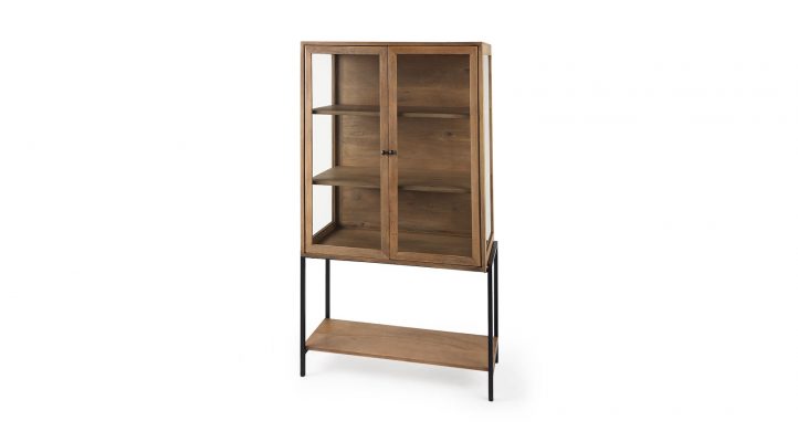 lyon-36lx18wx63h-light-brown-wood--w-black-metal-base-display-cabinet-1