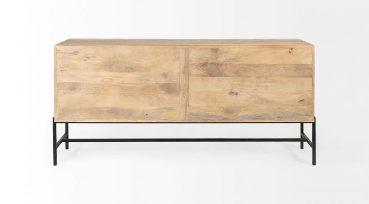 lyon-70lx18wx32h-light-brown-w-black-metal-base-4-door-glass-cabinet-sideboard-4