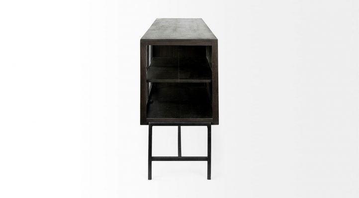lyon-70x18-dark-brown-wood-black-metal-base-4-glass-cabinet-door-sideboard-3