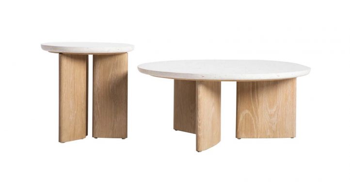 Eternity Coffee Table - Seashell Finish-7