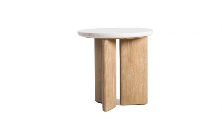 Eternity Side Table - Seashell Finish-1