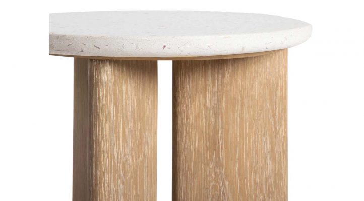 Eternity Side Table - Seashell Finish-5