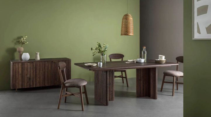 Lino Dining Table - Rustic Saddle Tan