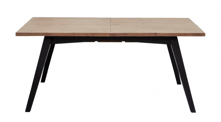 Lino Extension Dining Table - Sundried Wheat - Matte Black-2