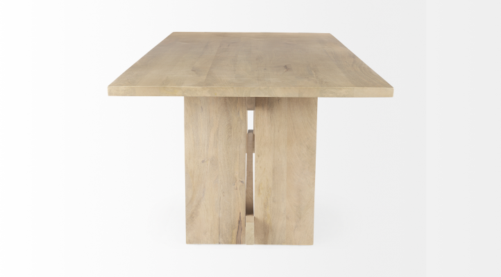 Aida Dining Table- LIGHT Brown (3)