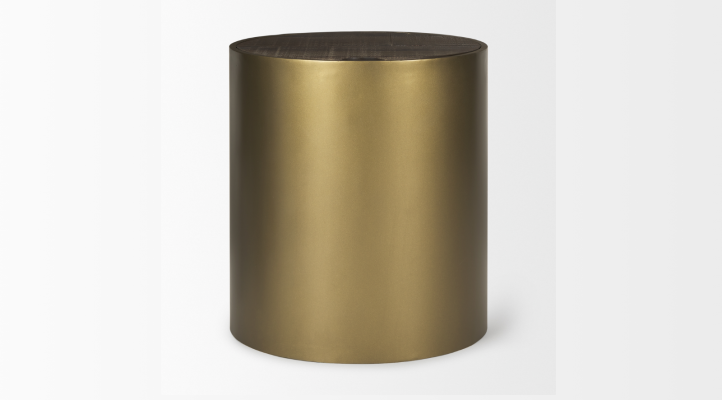 Eclipse Side Table-GOLD METAL-2