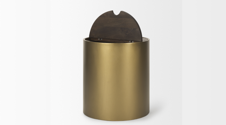 Eclipse Side Table-GOLD METAL-3