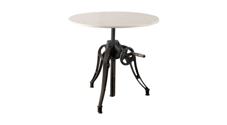 Emslie Dining Table- White Marble-1