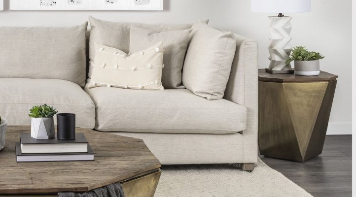 Esagono- Gold Side Table-10