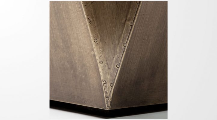 Esagono- Gold Side Table-8