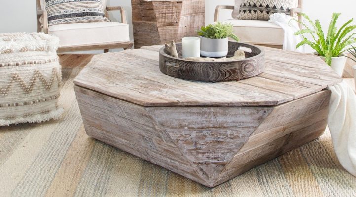 Esagono- Light Brown Side Table-12