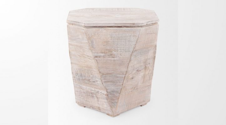 Esagono- Light Brown Side Table-2