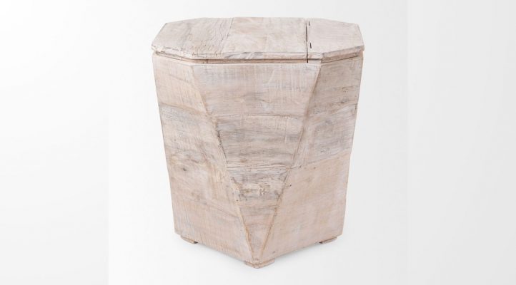 Esagono- Light Brown Side Table-3