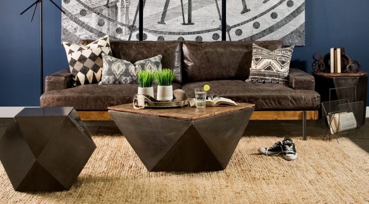 Exagoni Black Side Table-3