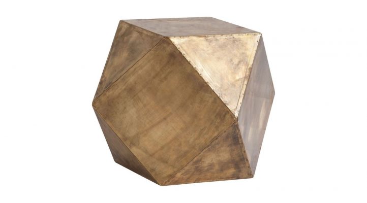 Exagoni Gold Side Table-1
