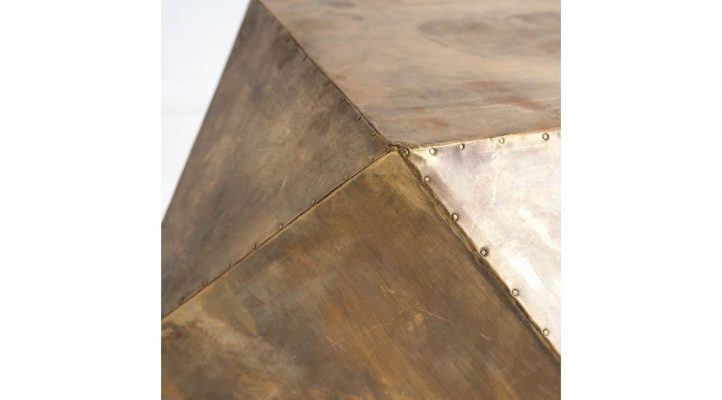 Exagoni gold Side Table-1