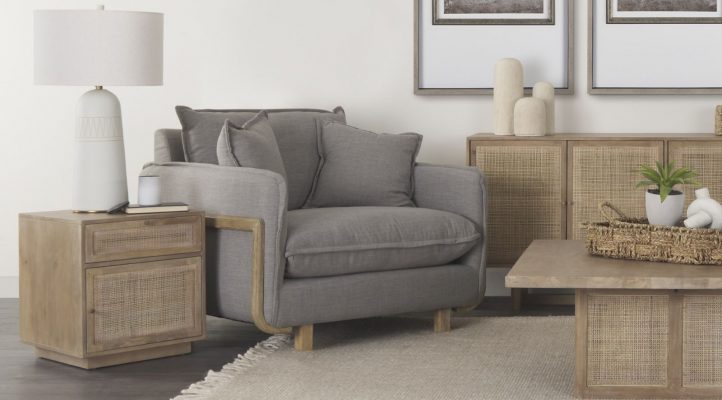 Grier Light Brown Side Table-11