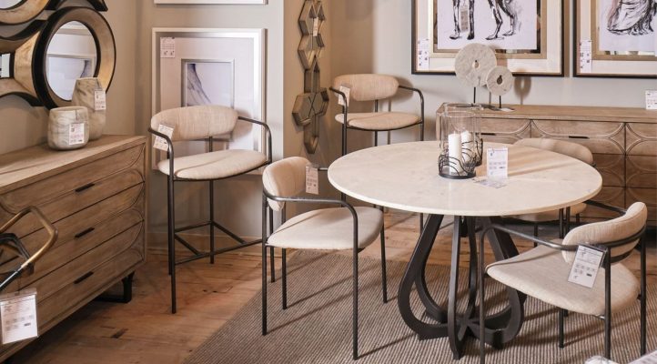 Laurent Dining Table- Black Metal-12