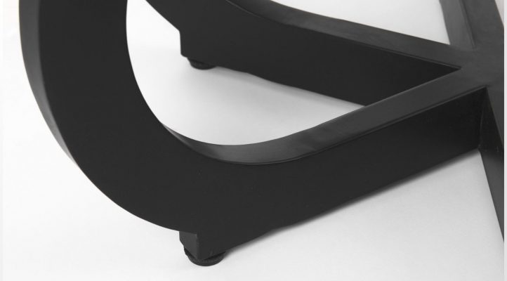 Laurent Dining Table- Black Metal-9