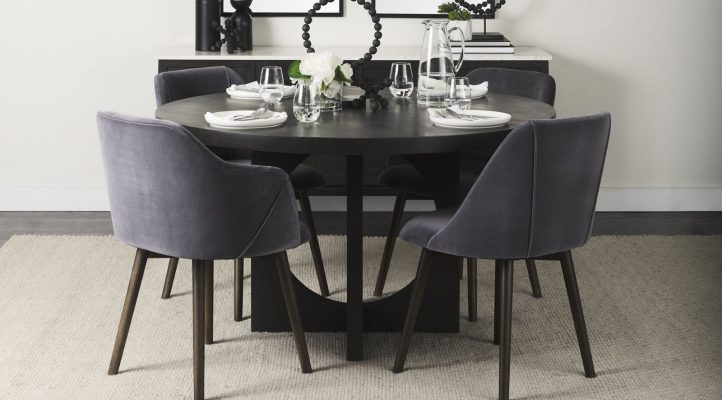 Liesl Dining Table-Black-wood-10