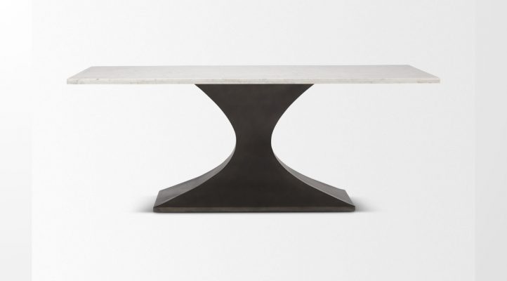 Maxton Dining Table- White Marble-2