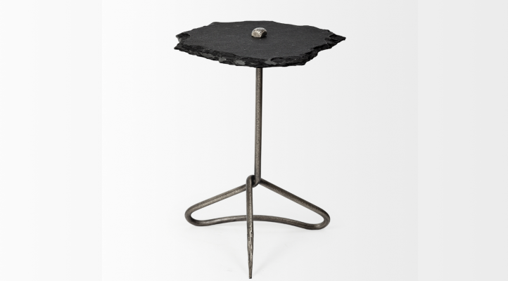 Pinera II - BLACK Accent Table-2