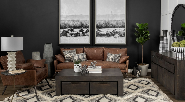 Pinera II - BLACK Accent Table-4