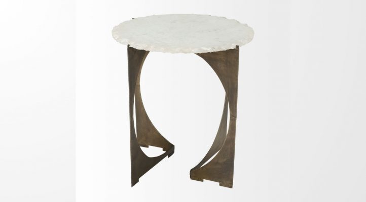 Reinhold II Side Table- Gold-3