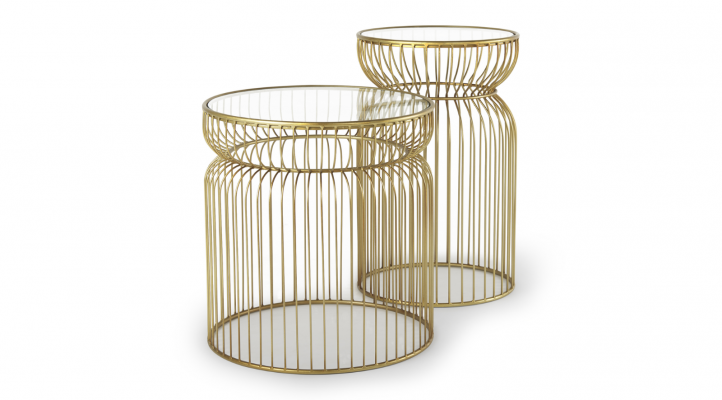 Shani Set of 2 Round-gold-1