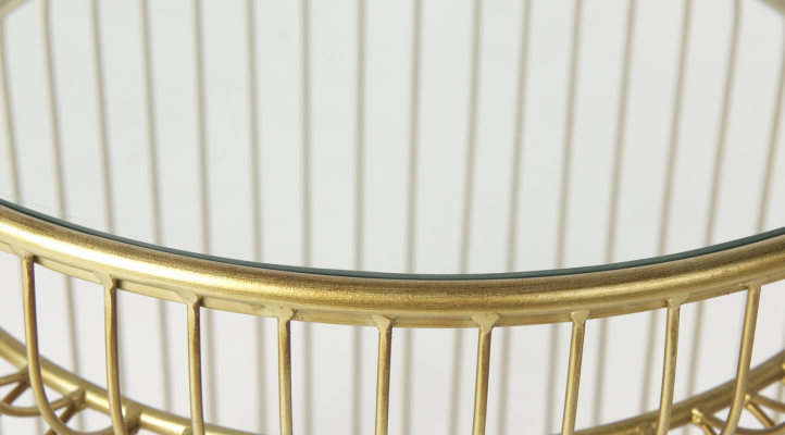 Shani Set of 2 Round-gold-5