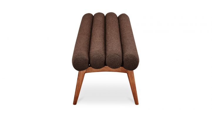 Arlo Bench Performance Fabric- Deep Brown-3
