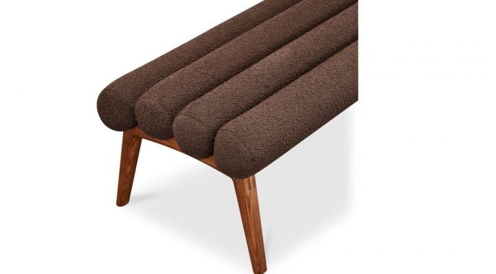Arlo Bench Performance Fabric- Deep Brown-5