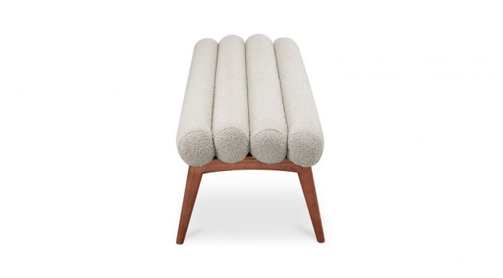 Arlo Bench Performance Fabric- Off White-5
