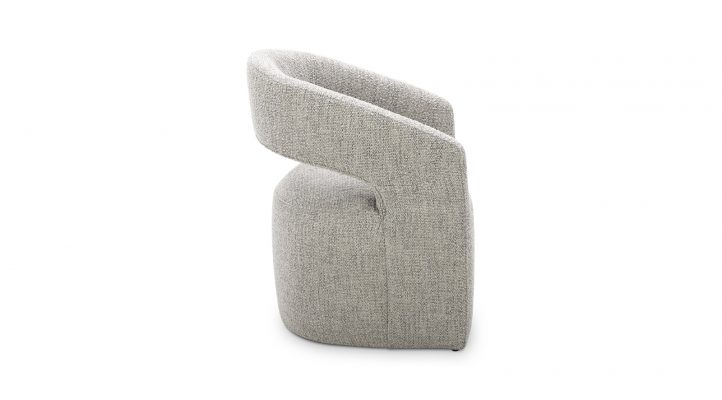 Barrow Rolling Dining Chair - Grey-6