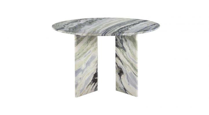 Celia Round Dining Table- Green Onyx Marble-2