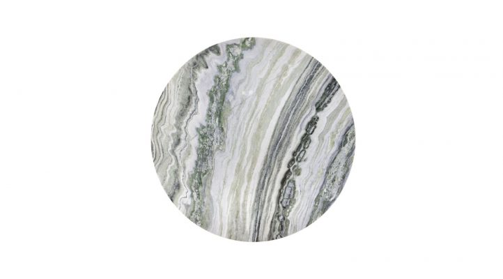Celia Round Dining Table- Green Onyx Marble-4
