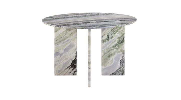 Celia Round Dining Table- Green Onyx Marble-7