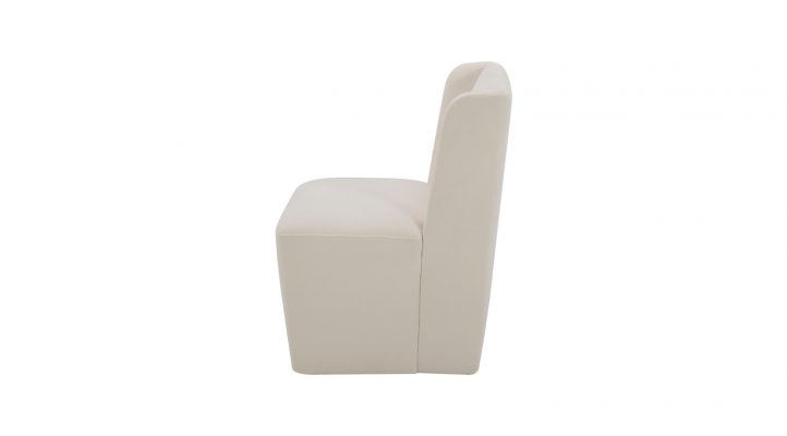 Cormac Rolling Dining Chair- Cream-1