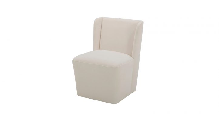 Cormac Rolling Dining Chair- Cream-2