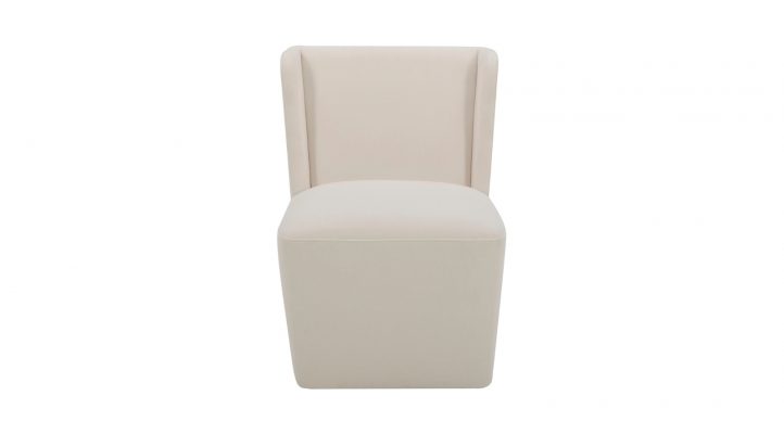 Cormac Rolling Dining Chair- Cream-7